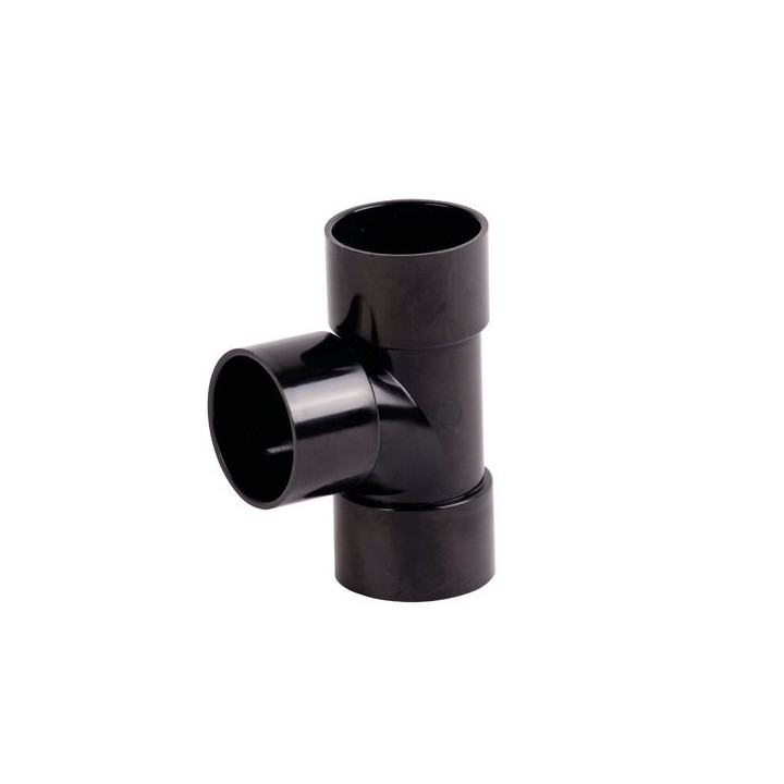 Wavin Osma Waste solvent weld tee 87.5° 40mm black