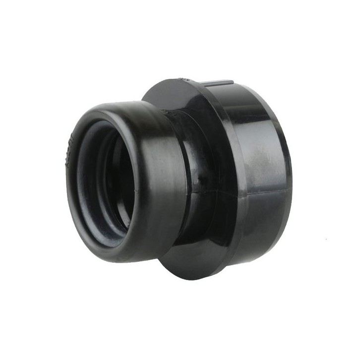 Wavin OsmaSoil S/S boss adaptor (ring-seal) 32mm black