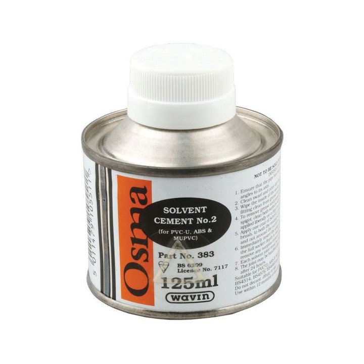 Wavin OsmaSoil solvent cement 125ml can