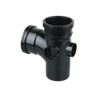 Wavin OsmaSoil S/S branch 90ï¿½ 110mm black