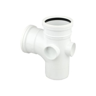 Wavin OsmaSoil S/S branch 90° 110mm white