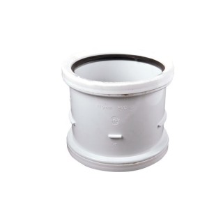 Wavin OsmaSoil D/S repair coupler 110mm white