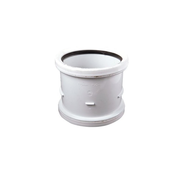 Wavin OsmaSoil D/S repair coupler 110mm white