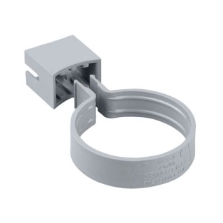 Wavin Osma RoundLine pipe or socket bracket 68mm grey