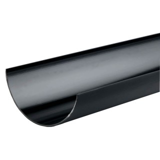 Wavin Osma RoundLine gutter 112mm black 4m 0T074B