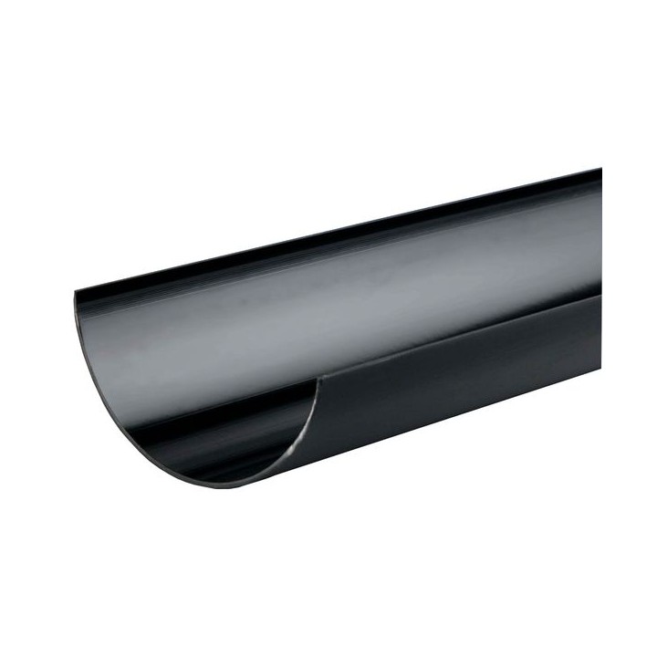 Wavin Osma RoundLine gutter 112mm black 4m 0T074B