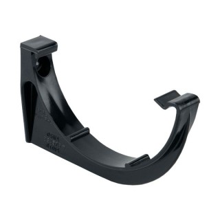 Wavin Osma RoundLine gutter support bracket 112mm black 0T019B