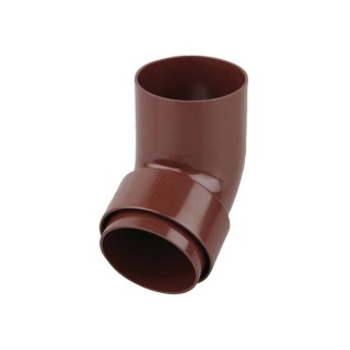 Osma RoundLine 0T026 Offset Bend Spigot 68mm Brown