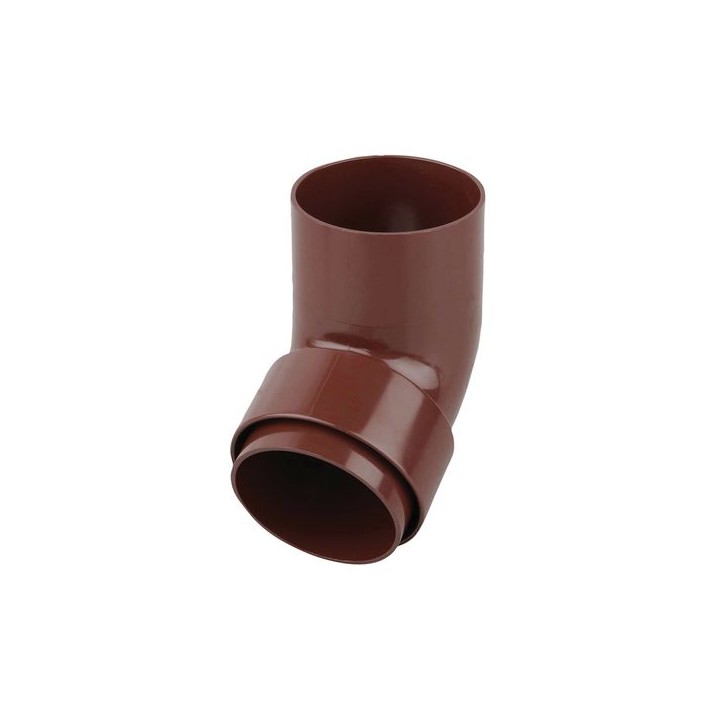 Osma RoundLine 0T026 Offset Bend Spigot 68mm Brown