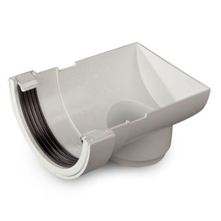 Wavin Osma RoundLine stopend outlet 112mm white