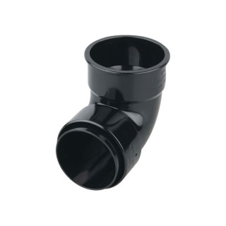 Wavin Osma RoundLine pipe bend 87.5° 68mm black 0T161B