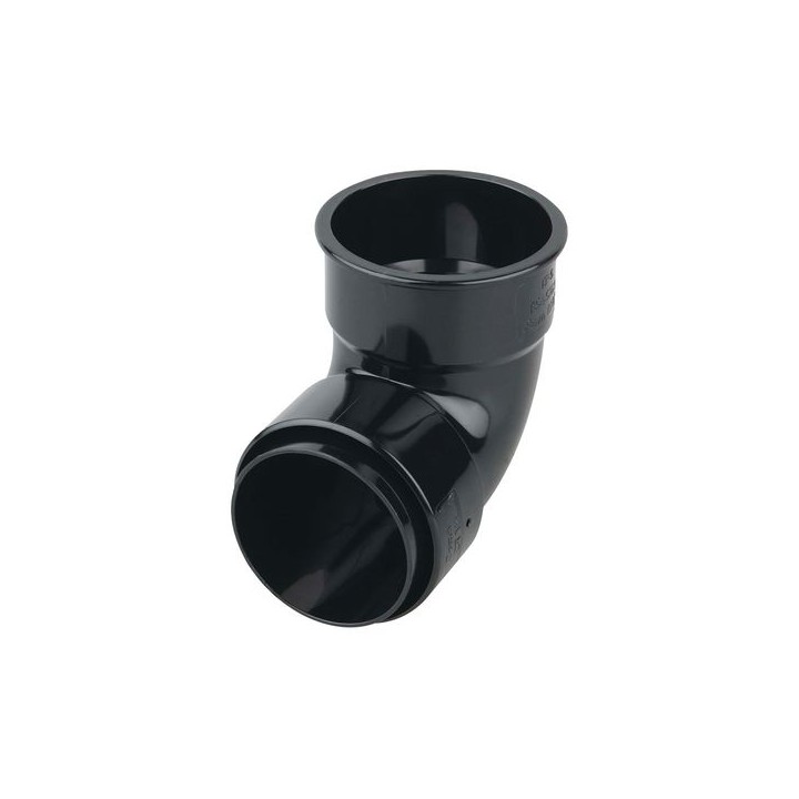 Wavin Osma RoundLine pipe bend 87.5° 68mm black 0T161B