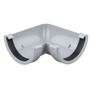 Wavin Osma RoundLine gutter angle 90° 112mm grey 0T003G