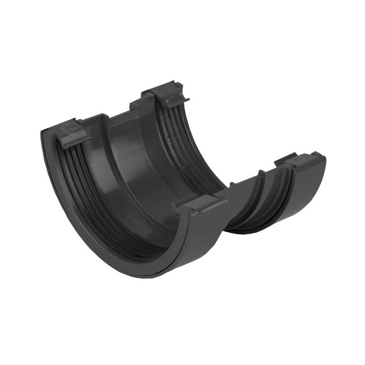 Wavin Osma RoundLine gutter union 112mm black 0T009B