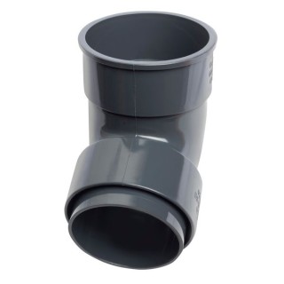 Wavin Osma RoundLine offset bend socket 68mm anthracite grey 0T025AG
