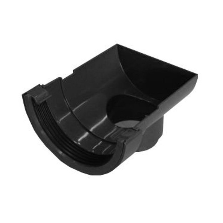 Wavin Osma RoundLine stopend outlet 112mm black 0T007B