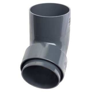 Wavin Osma RoundLine offset bend spigot 68mm anthracite grey 0T026AG