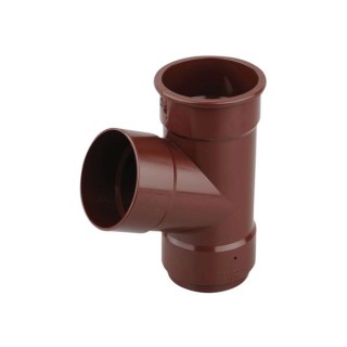 Osma RoundLine 0T035 Pipe Branch 67.5° 68mm Brown