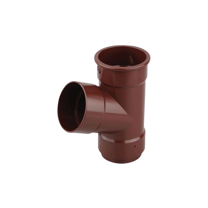 Osma RoundLine 0T035 Pipe Branch 67.5° 68mm Brown