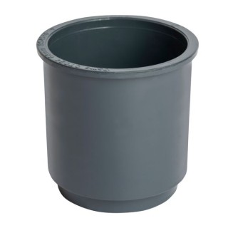 Wavin Osma RoundLine pipe connector 68mm anthracite grey 0T024AG