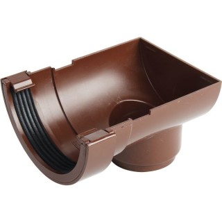 Osma RoundLine 0T007 Stopend Outlet 112mm Brown