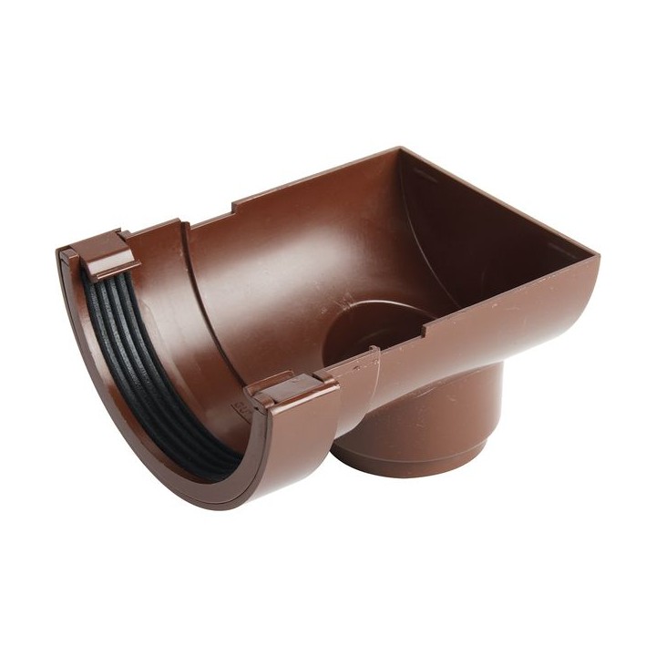 Osma RoundLine 0T007 Stopend Outlet 112mm Brown
