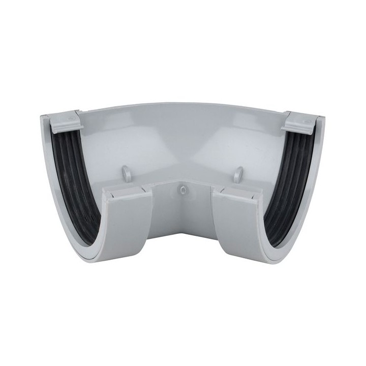 Wavin Osma RoundLine gutter angle 45° 112mm grey