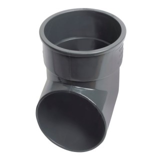 Wavin Osma RoundLine pipe shoe 68mm anthracite grey 0T037AG