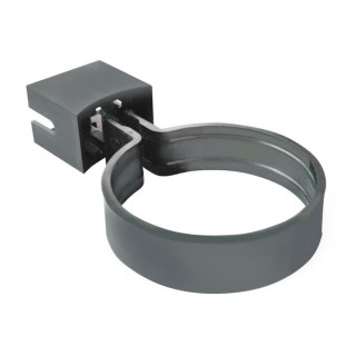 Wavin Osma RoundLine pipe or socket bracket 68mm anthracite grey 0T033AG