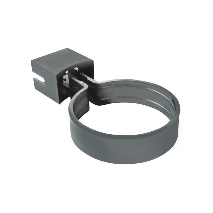 Wavin Osma RoundLine pipe or socket bracket 68mm anthracite grey 0T033AG