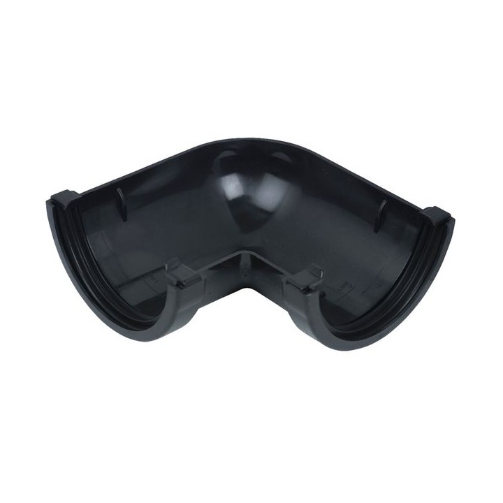 Floplast RA1B Black Half Round Gutter 90° Angle