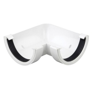 Wavin Osma RoundLine gutter angle 90° 112mm white 0T003W