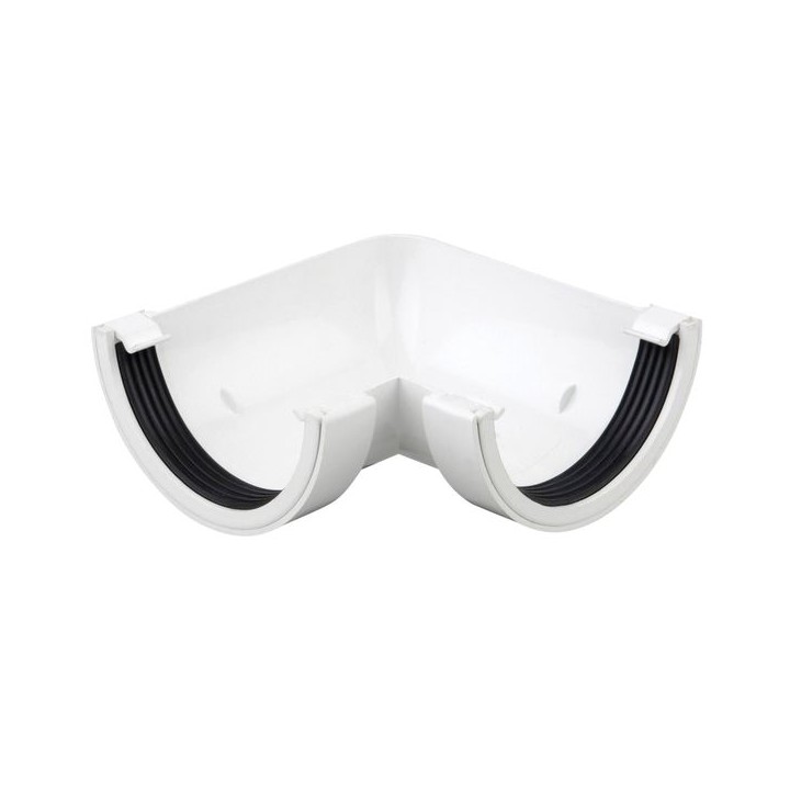 Wavin Osma RoundLine gutter angle 90° 112mm white 0T003W