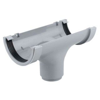 Wavin Osma RoundLine straight running outlet 112mm grey 0T624G