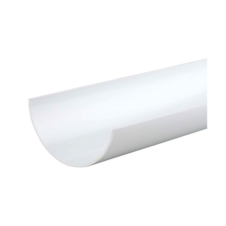 Wavin Osma RoundLine gutter 112mm white 2m 0T072W