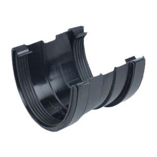 Wavin Osma DeepLine gutter union 113mm black 9T909B