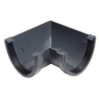 Wavin Osma DeepLine gutter angle 90° 113mm anthracite grey 9T903AG