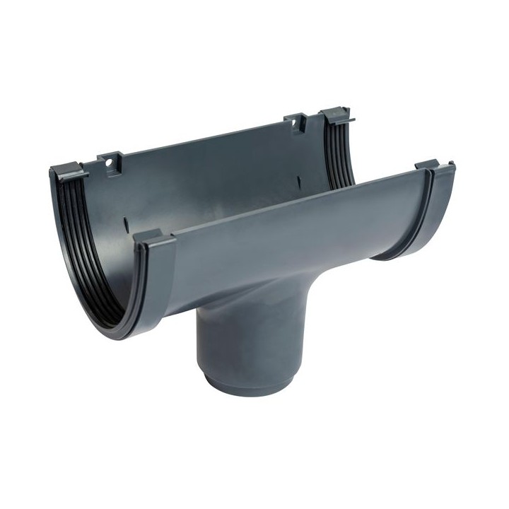 Wavin Osma DeepLine running outlet 113mm anthracite grey 9T906AG