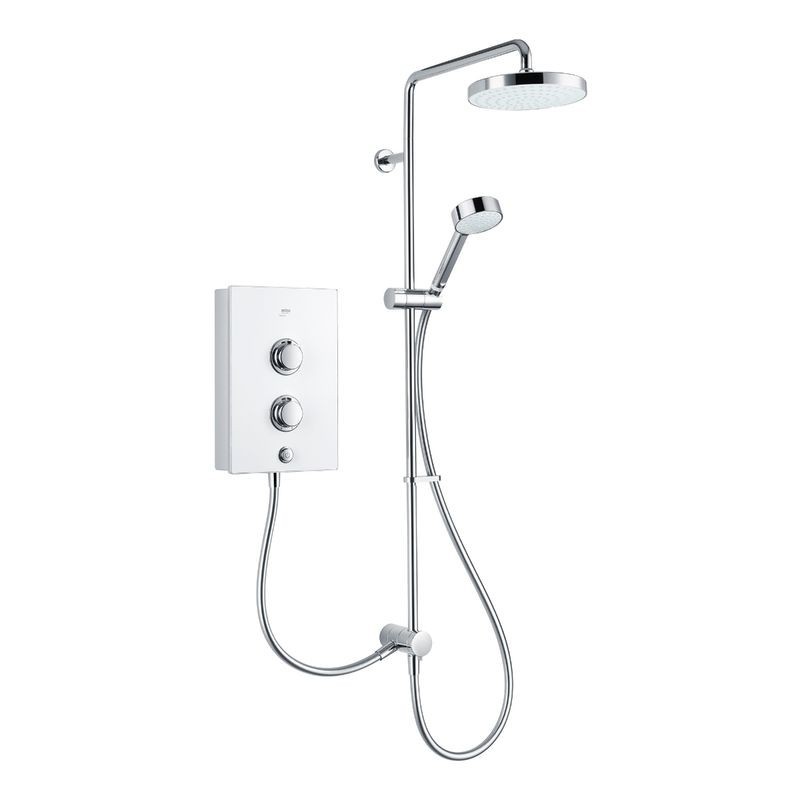 Mira Decor 10.8Kw White Dual Outlet Shower 1.1894.009