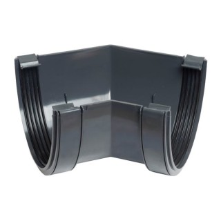 Wavin Osma DeepLine gutter angle 45° 113mm anthracite grey 9T904AG