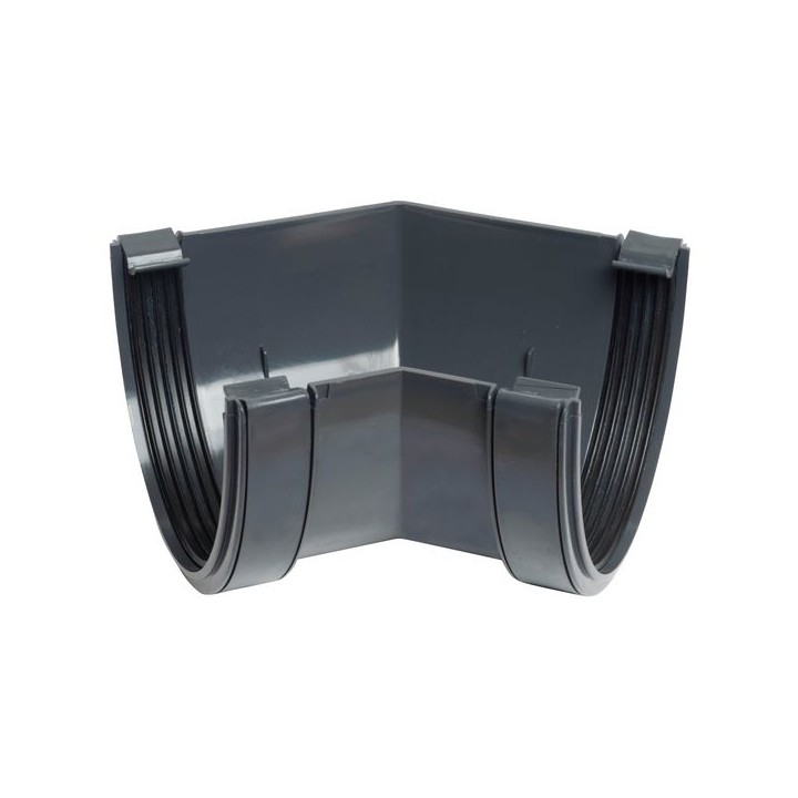 Wavin Osma DeepLine gutter angle 45° 113mm anthracite grey 9T904AG