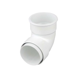 Wavin Osma RoundLine pipe bend 87.5° 68mm white 0T161W