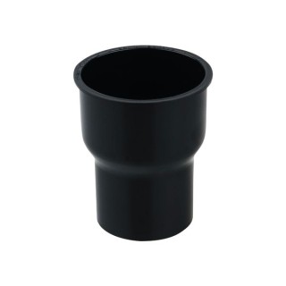 Wavin Osma RoundLine connector to 2.5" cast iron pipe 68mm black 0T092B