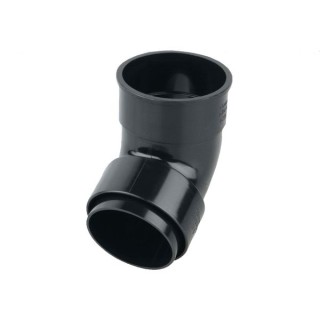 Wavin Osma RoundLine offset bend socket 68mm black 0T025B