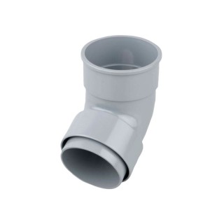 Wavin Osma RoundLine offset bend socket 68mm grey 0T025G