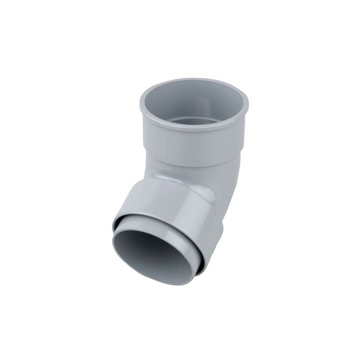 Wavin Osma RoundLine offset bend socket 68mm grey 0T025G
