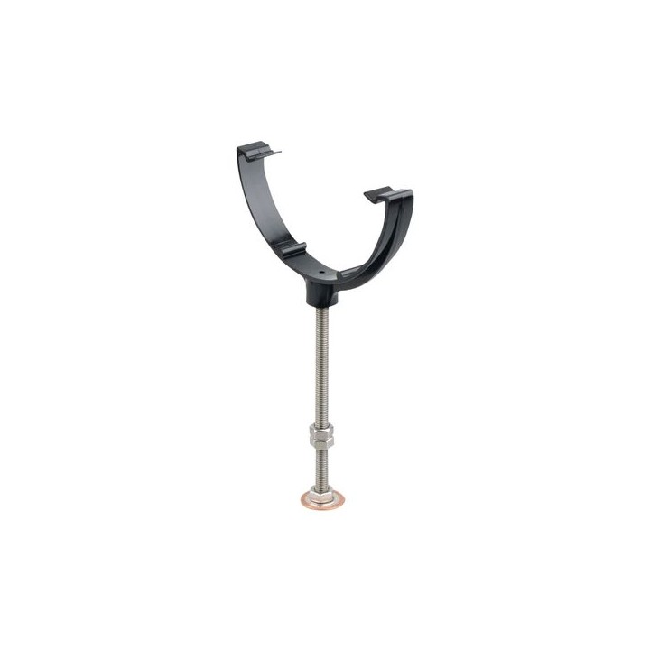 Wavin Osma RoundLine bow and pin rise and fall bracket 112mm black 0T914B