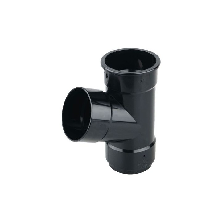 Wavin Osma RoundLine pipe branch 67.5° 68mm black 0T035B