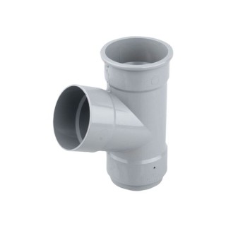 Wavin Osma RoundLine pipe branch 67.5° 68mm grey