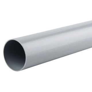 Wavin Osma RoundLine pipe 68mm grey 4m 0T084G